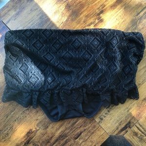 Mossimo Black Bikini Bottoms, Size M